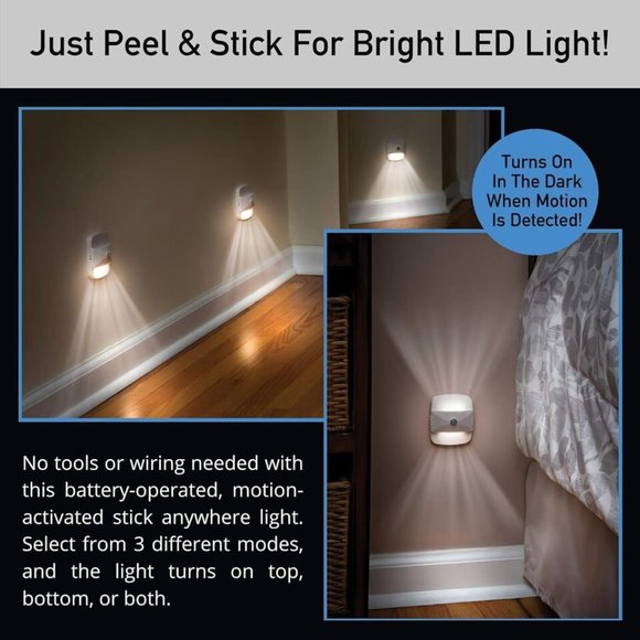 Sensor Brite Up Down Wireless Motion Sensing LED Night Light - Picture 4 of 6